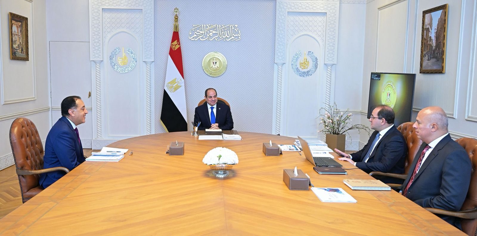 اجتماع الرئيس السيسي اليوم