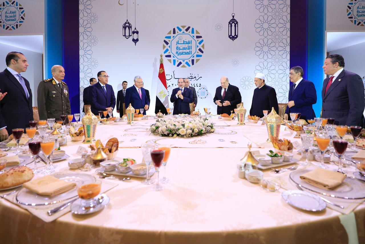 الرئيس السيسي في حفل إفطار الأسرة المصرية