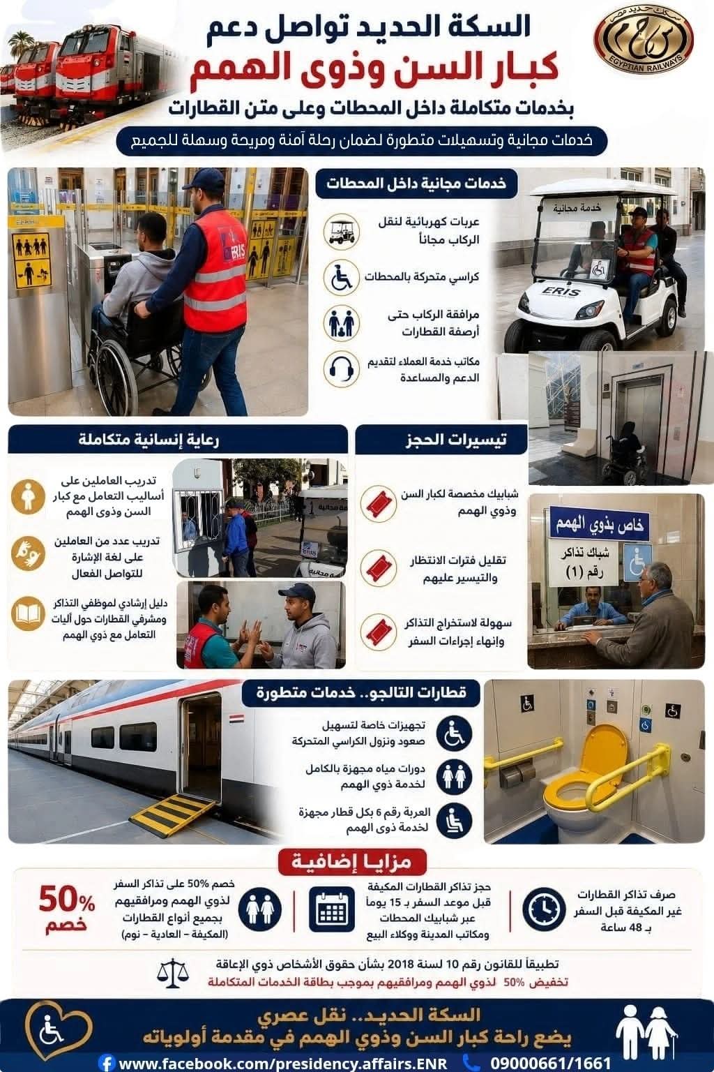 خدمات ذوي الهمم داخل القطارات