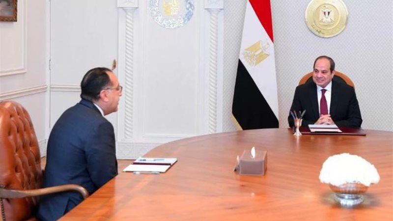 اجتماع الرئيس عبد الفتاح السيسي مع رئيس الوزراء 