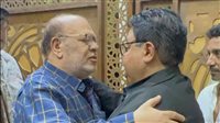صلاح عبدالله وأشرف زكي يقدمان واجب العزاء لـ خالد جلال (صور) 