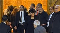 فردوس عبدالحميد وحمزة العيلي يقدمان واجب عزاء يحيي عزمي (صور)
