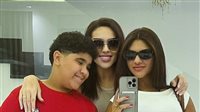 بالخرزة الزرقاء، مي فاروق تحتفل بعام دراسي جديد لابنائها بين الجامعة والمدرسة
