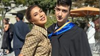 شاهد، كيف احتفلت نوال الزغبي بتخرج ابنها من الجامعة؟ 