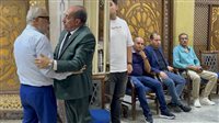 عزاء شقيقة أحمد صيام، أشرف زكي وسيد رجب ونهال عنبر يؤدون الواجب (صور)