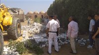 مخالفات البناء بالجيزة، المحافظة: إزالة 10 حالات تعدي بمنشأة القناطر 