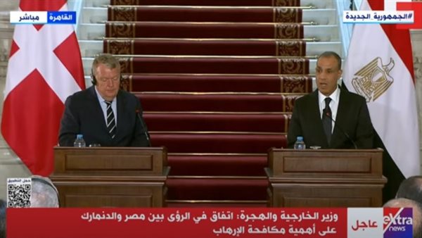 وزيرا الخارجية المصري والدنماركي 