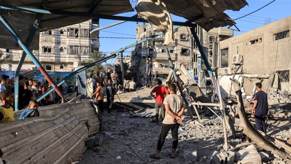 إحدى الدمار الذي خلفه الاحتلال الغاشم 