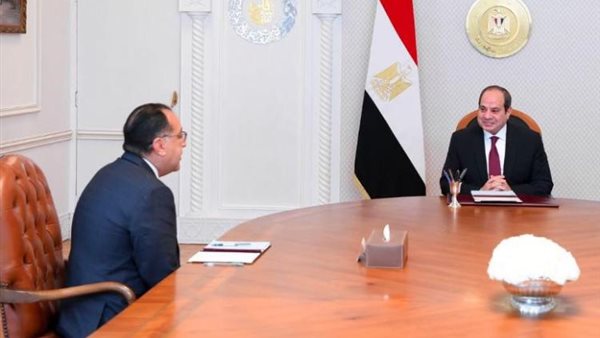 اجتماع الرئيس عبد الفتاح السيسي مع رئيس الوزراء 