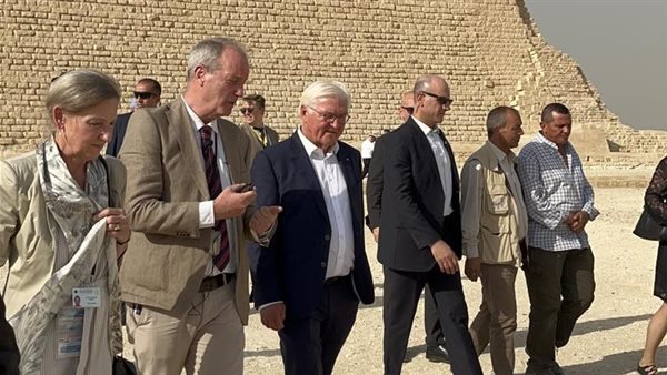 زيارة رئيس ألمانيا لهرم سقارة 