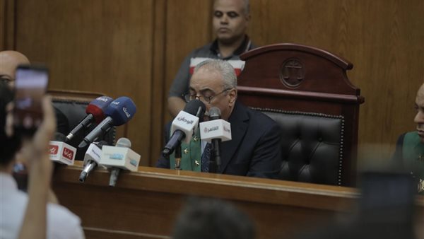 قاضي سفاح التجمع خلال جلسة اليوم 