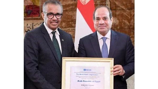 الرئيس السيسي يستقبل مدير عان منظمة الصحة العالمية 