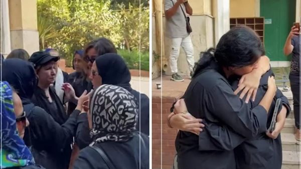 لقطات من جنازة الفنانة ناهد رشدي