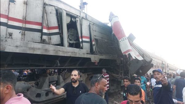 حادث قطار الزقازيق اليوم