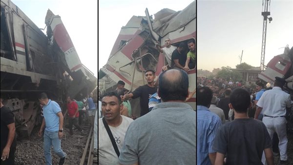 حادث قطار الزقازيق اليوم