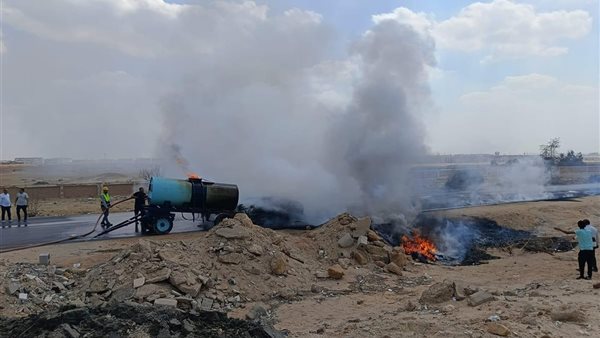 حادث تصادم بطريق بلبيس الصحراوي 