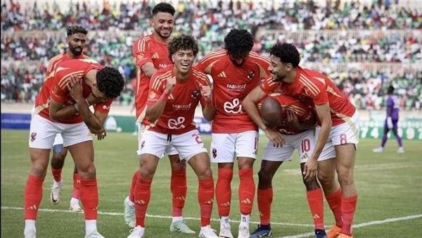 فرحة لاعبي النادي الأهلي