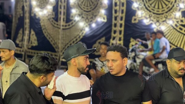 حمادة الليثي في عزاء نجل إسماعيل الليثي