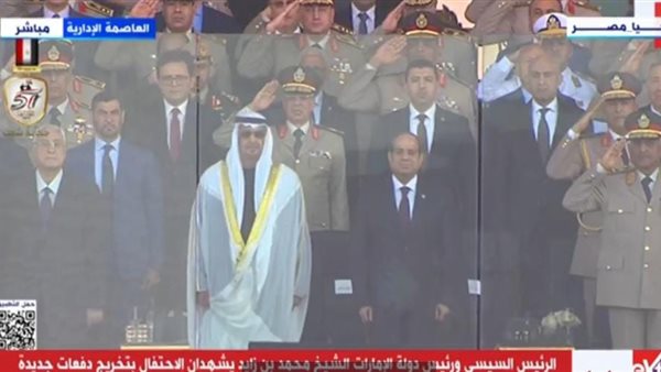 الرئيس السيسي ورئيس دولة الإمارات 