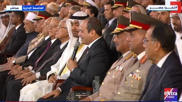 الرئيس السيسي يرحب برئيس دولة الإمارات 