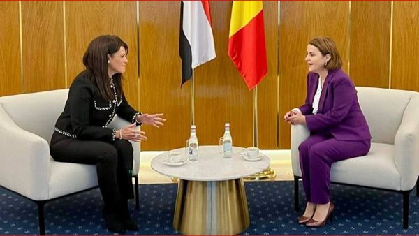 لقاء الدكتورة رانيا المشاط مع وزيرة الخارجية الرومانية