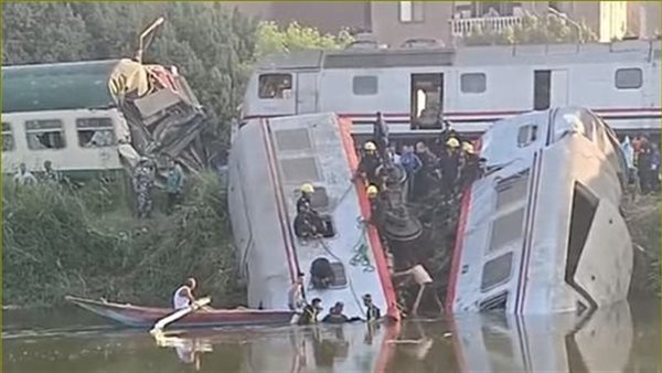 حادث قطار المنيا