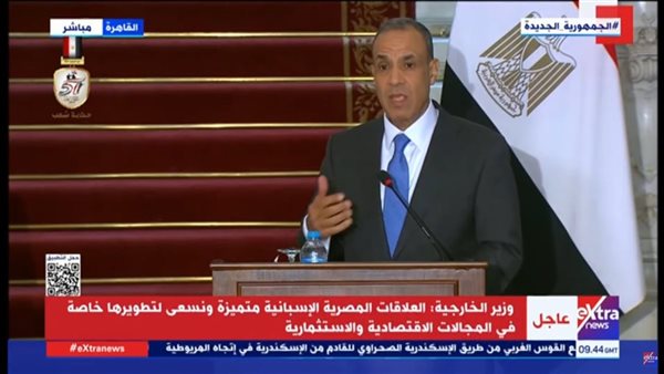 بدر عبد العاطي وزير الخارجية