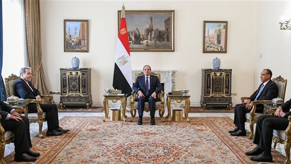 السيسي مع وزير خارجية إيران