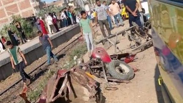 حادث قطار دمنهور اليوم 