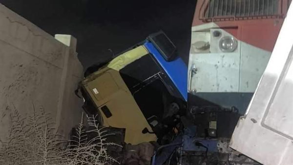 حادث قطار بضائع دمياط