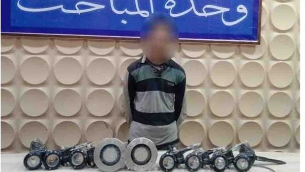 المتهم والمضبوطات 