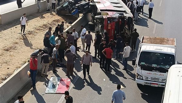 حادث طريق مصرالإسماعيلية اليوم 