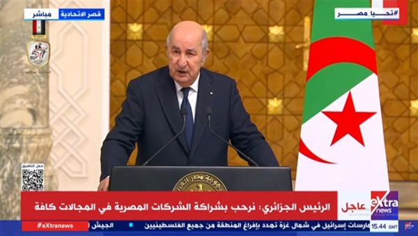 عبد المجيد تبون الرئيس الجزائري