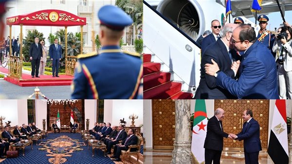 صور زيارة الرئيس تبون لمصر 2024