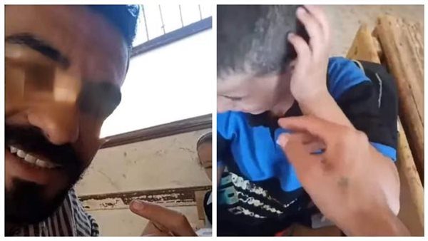 فيديو تنمر معلم على تلاميذه بالمنيا