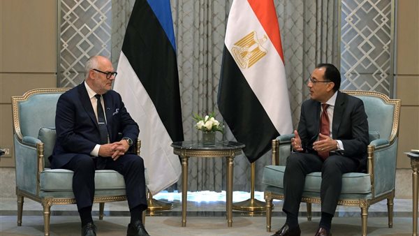 رئيس الوزراء المصري مع رئيس جمهورية إستونيا 
