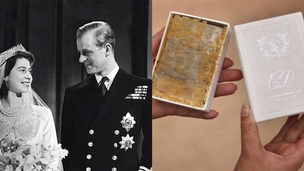1974 زفاف الملكة إليزبيث..بيع قطعة تورتة بمزاد بـ 2800 دولار