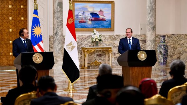 الرئيس السيسي ورئيس الوزراء الماليزي