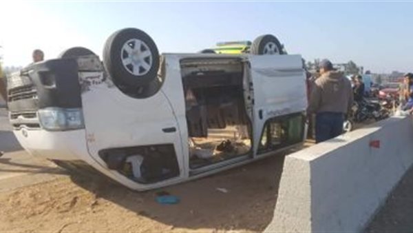 حادث طريق نكلا بالجيزة اليوم