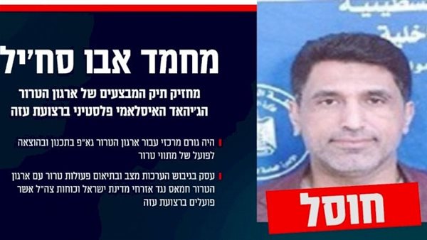 محمد أبو سهيل القيادي بالجهاد الإسلامي الفلسطينية