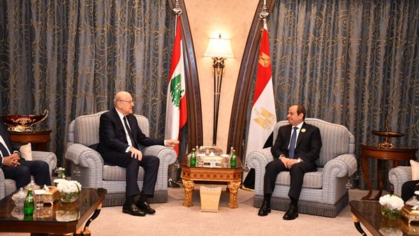 الرئيس السيسي يلتقي رئيس الوزراء اللبناني
