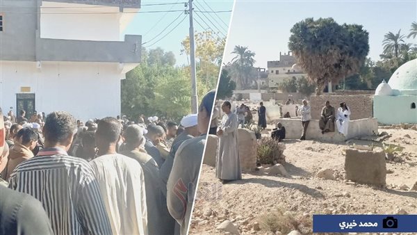 توافد المئات من أهالي الأقصر لتشييع جنازة شقيقة الإمام الطيب