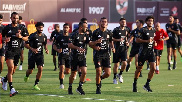 استعدادات الأهلي لمباراة الاتحاد السكندري