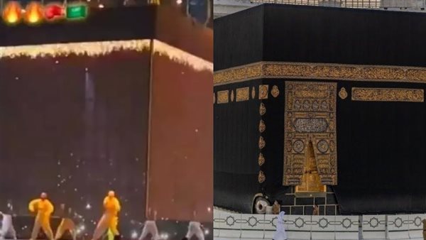 حقيقة مجسم الكعبة في موسم الرياض وطواف الراقصات حوله