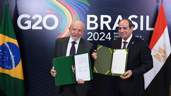 الرئيس السيسي ونظيره البرازيلي لولا دا سيلفا