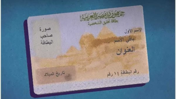 بطاقة الرقم القومي المصرية