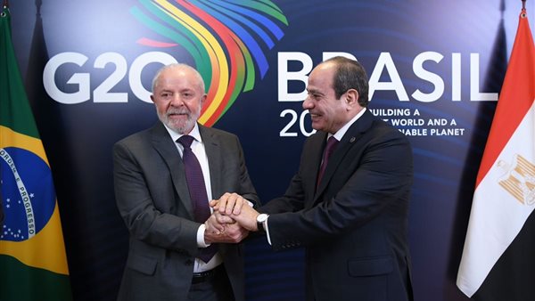 الرئيس السيسي ونظيره البرازيلي لولا دا سيلفا
