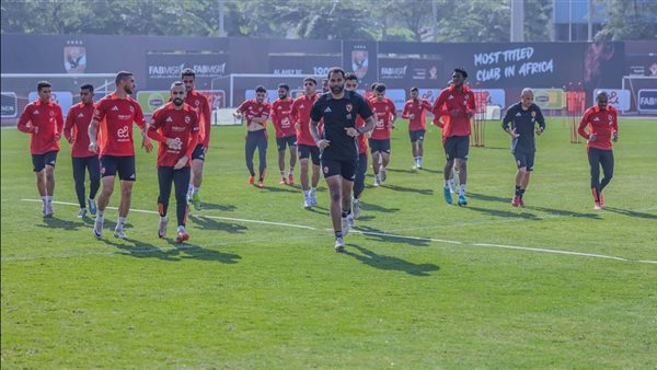 استعدادات الأهلي لمباراة الاتحاد السكندري