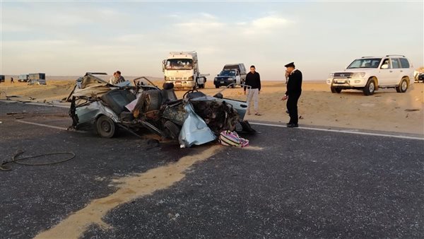 حادث طريق القاهرة أسيوط الغربي
