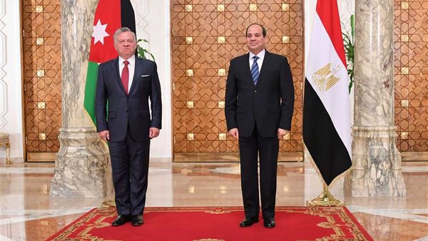 الرئيس السيسي يستقبل العاهل الأردن الملك عبد الله الثاني 